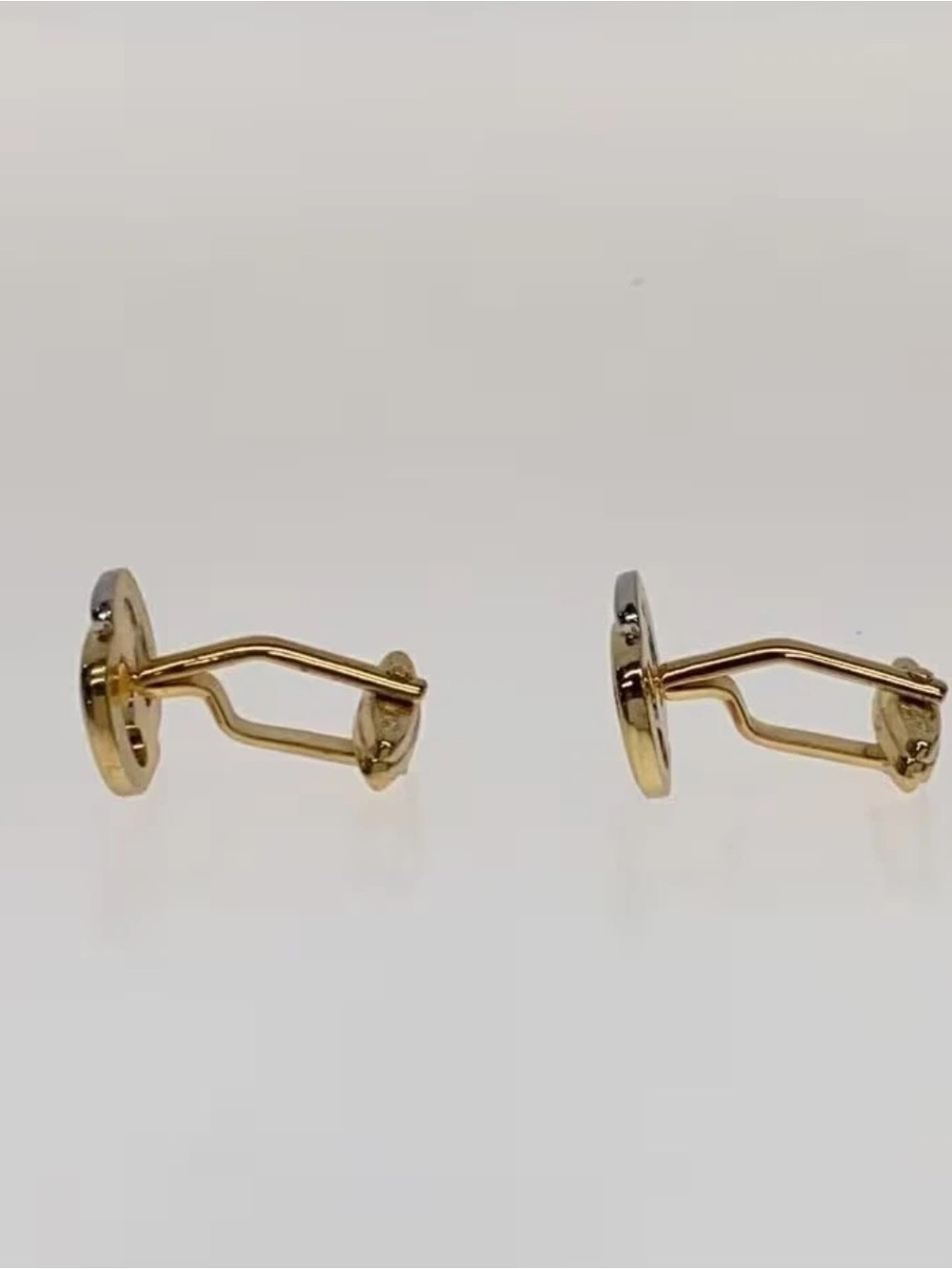 Dior two tone Interlocking unisex  Cufflinks EUC - Picture 3 of 6